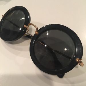 Miu Miu Black Sunglasses AMAZING DEAL
